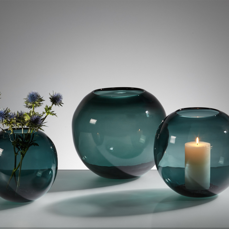 Kugelvase Opino Petrol - Ø29 cm