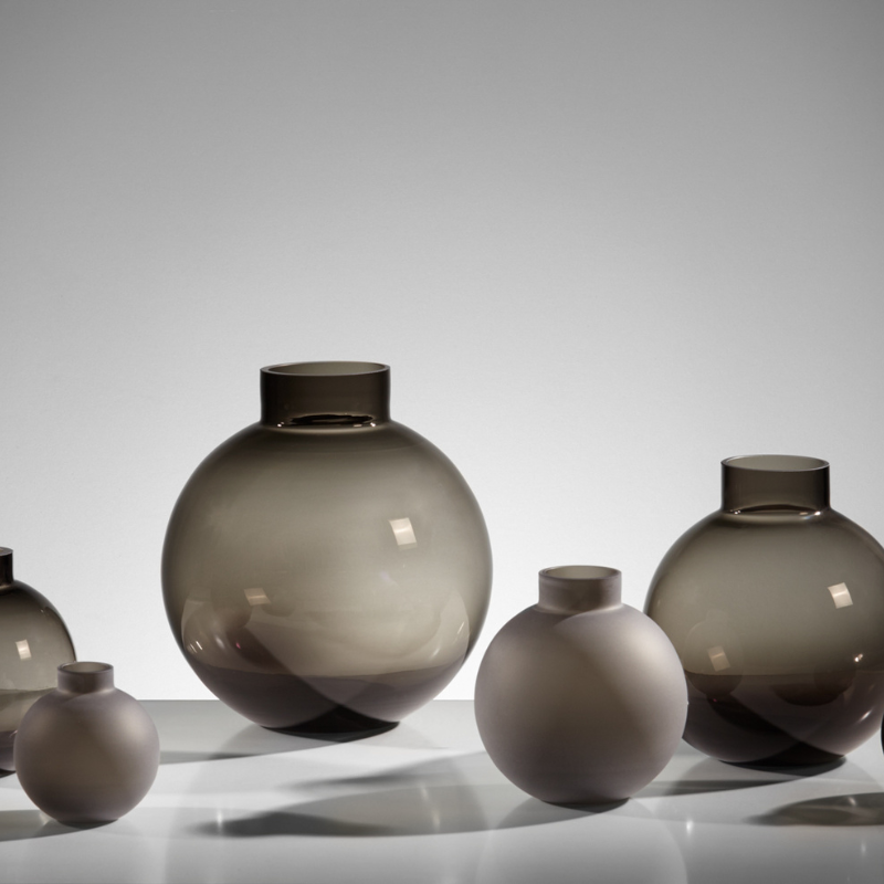 Kugelvase Solento Smoke - Ø24 cm