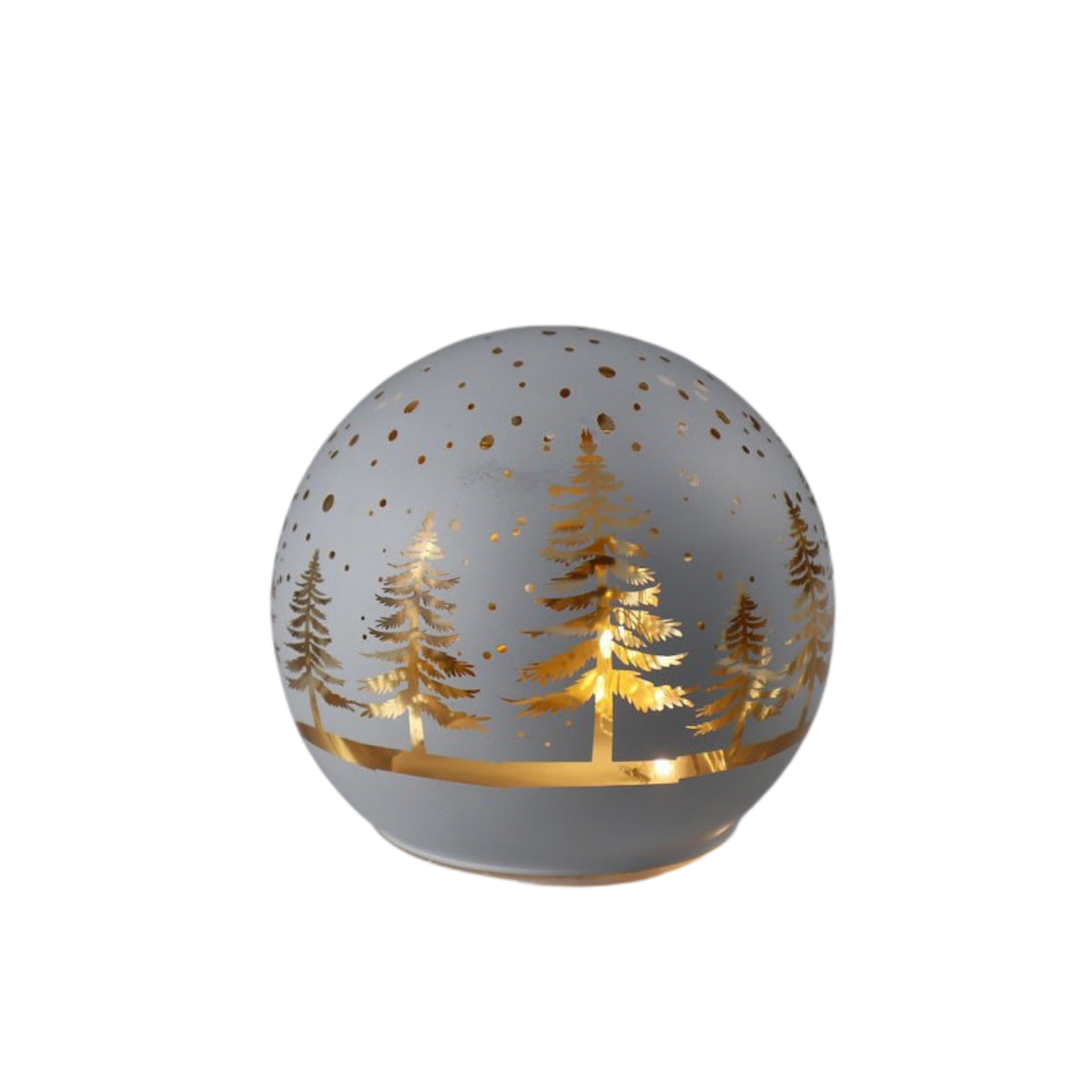 LED-Glaskugel - Wald