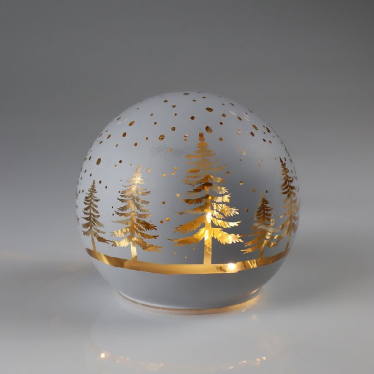 LED-Glaskugel - Wald