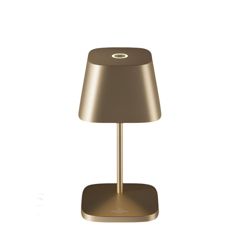LED Tischlampe "Neapel RC" - Gold gebürstet