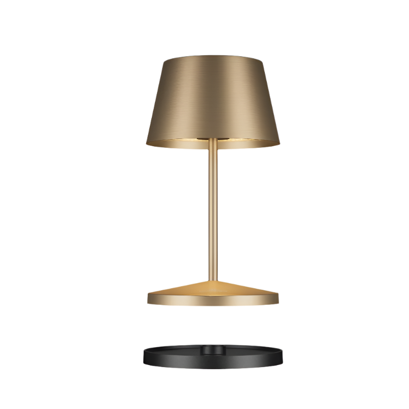 LED Tischlampe "Seoul RC" - Gold gebürstet
