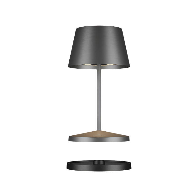 LED Tischlampe "Seoul RC" - Graphit gebürstet