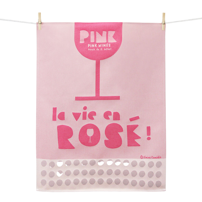 Geschirrtuch aus Baumwolle - La Vie en Rosé