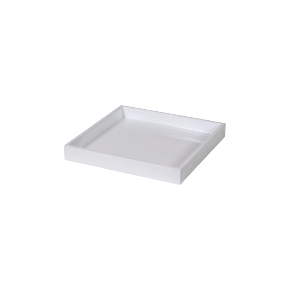 albert L. Lacquer-Tablett 20 × 20 cm in Weiß