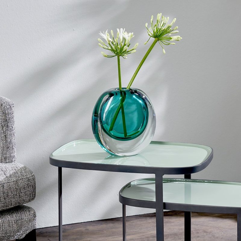 Glas Vase "Cariani" - Stein