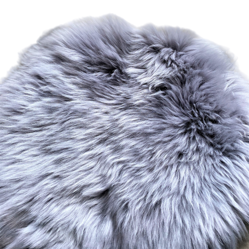 Cotto Wohnen LammfellSitzkissenrundbyCottoGrau