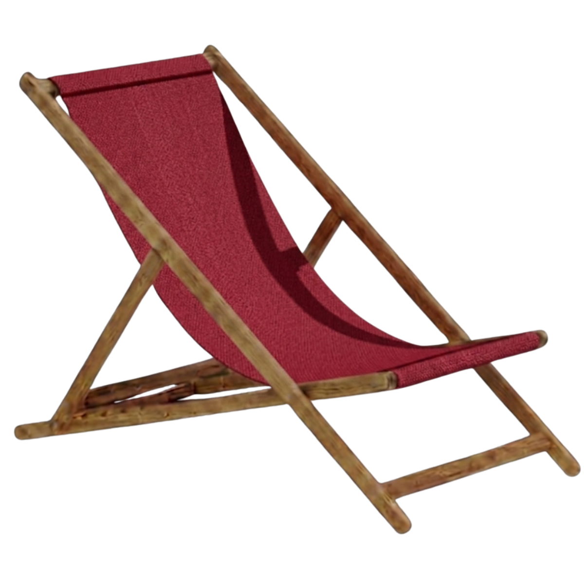 Liegestuhl "Cabin Basic" aus Teak-Holz - 2er Set