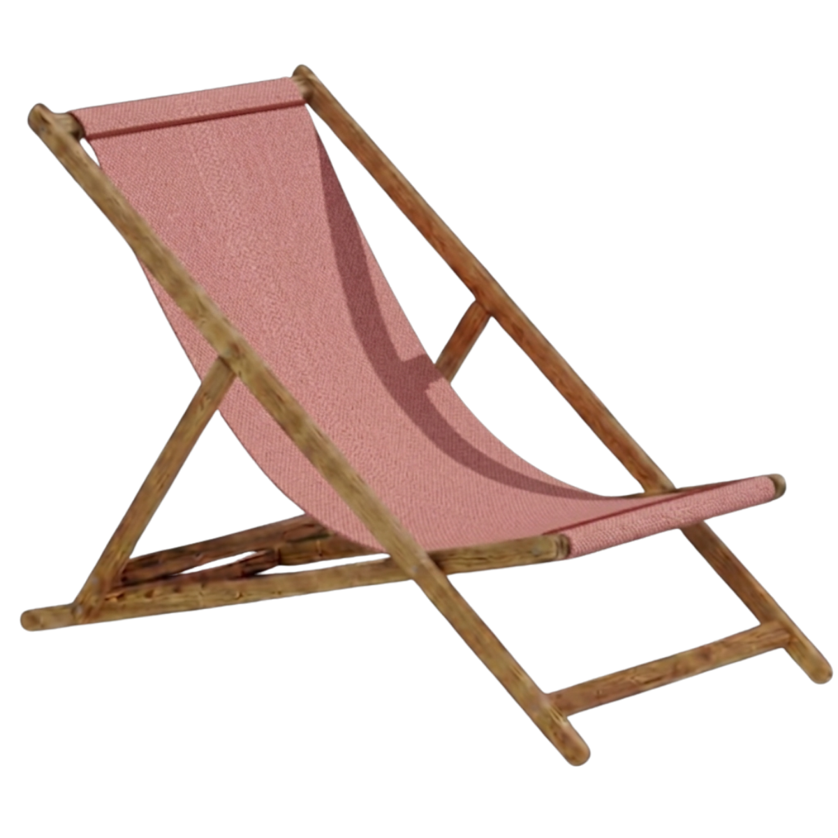 Liegestuhl "Cabin Basic" aus Teak-Holz - 2er Set