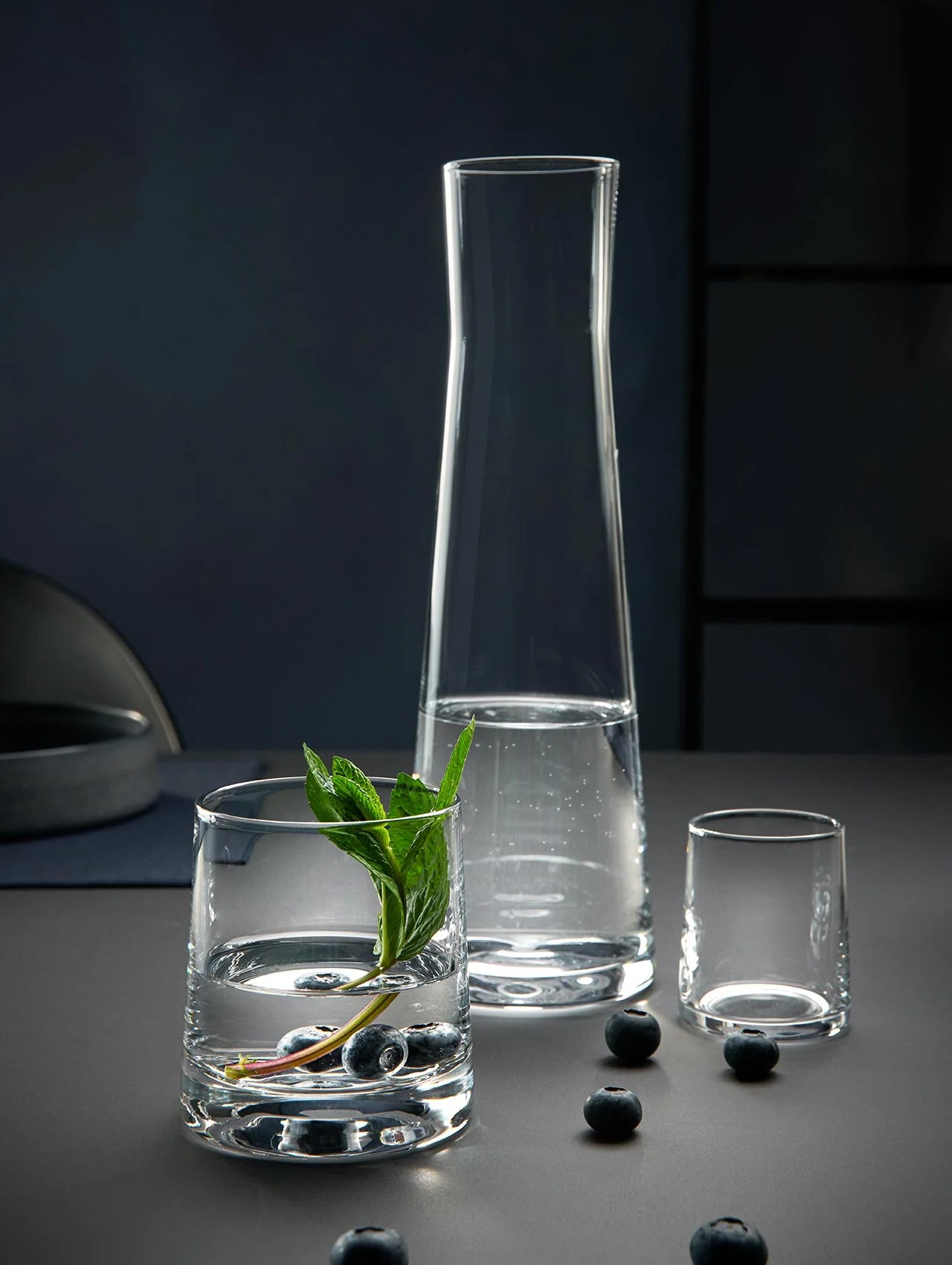 Glaskaraffe Lina von ASA Selection aus klarem Glas, stilvolles Design für Getränke wie Wasser, Saft oder Wein in klar