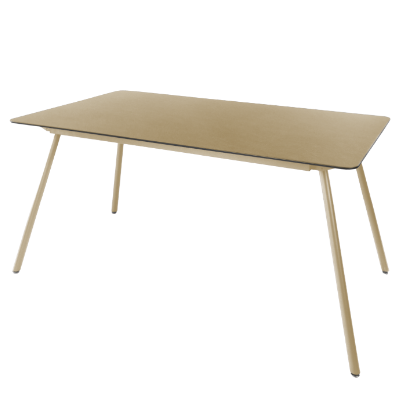Glasfaser Tisch "Locarno" 160x90 - gerundete Ecken