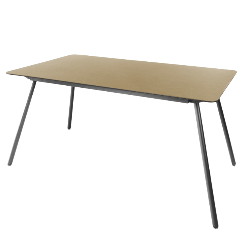 Glasfaser Tisch "Locarno" 160x90 - gerundete Ecken