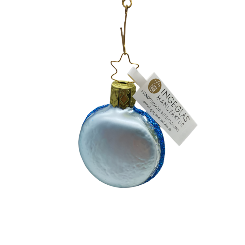 Macarons Weihnachtsanhänger blau