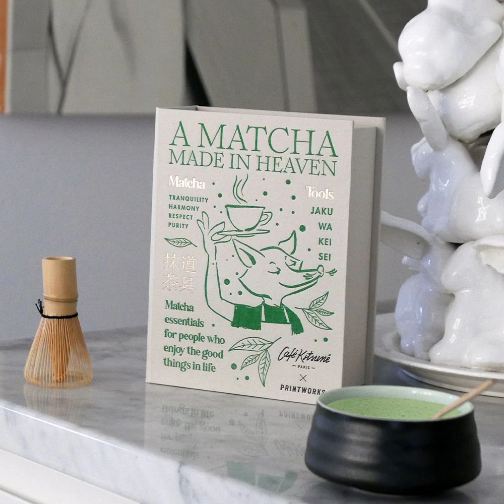 PRINTWORKS x Café Kitsuné Matcha Tools Set Detailansicht