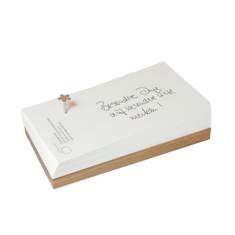Merkzettelblock "Flower Nail klein"