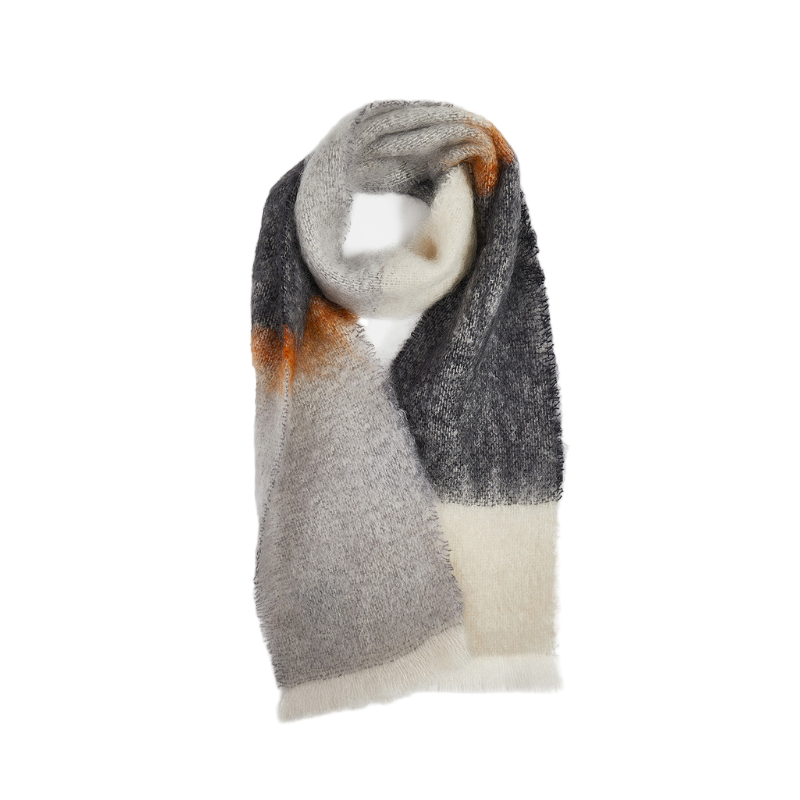 Mohair Schal Anthrazit Night