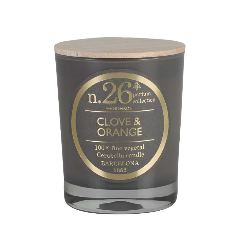 Cerabella Duftkerzen im Glas mit Deckel, Clove & Orange