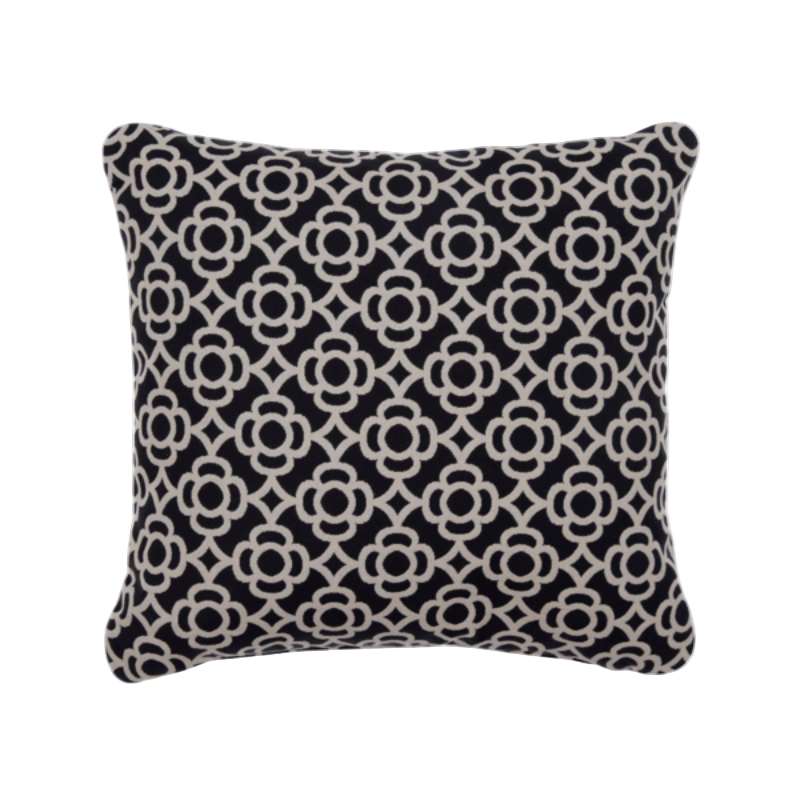 Outdoor-Kissen "Lorette" 40x40cm - Lakritze