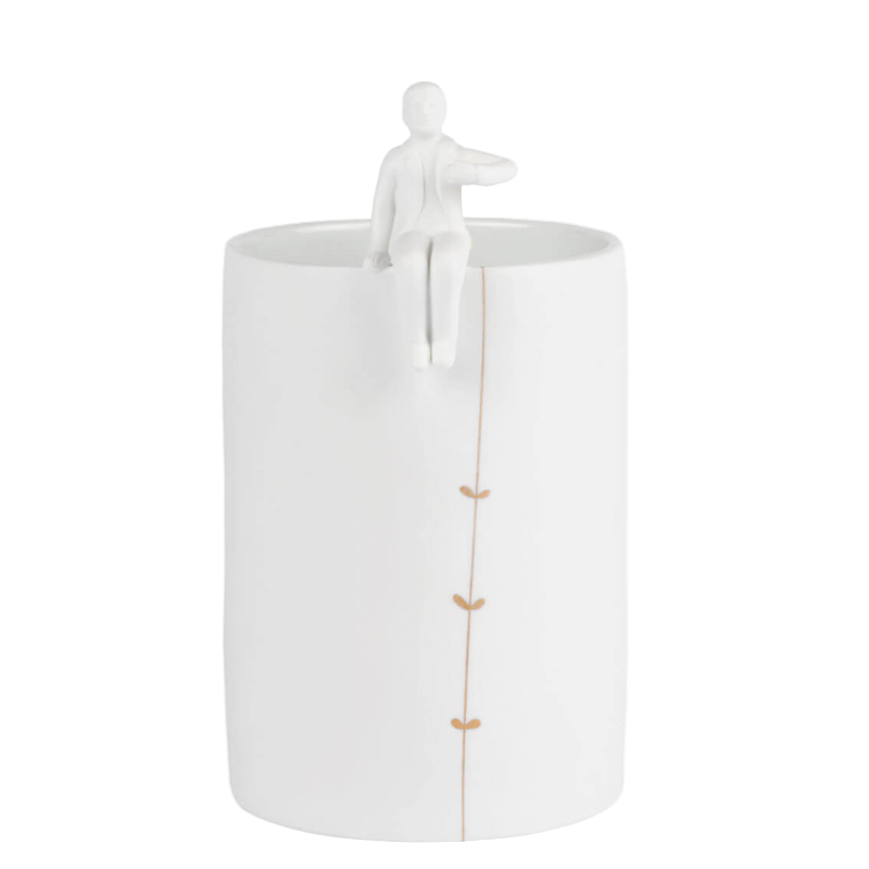 Porzellangeschichten Vase "Gärtner"