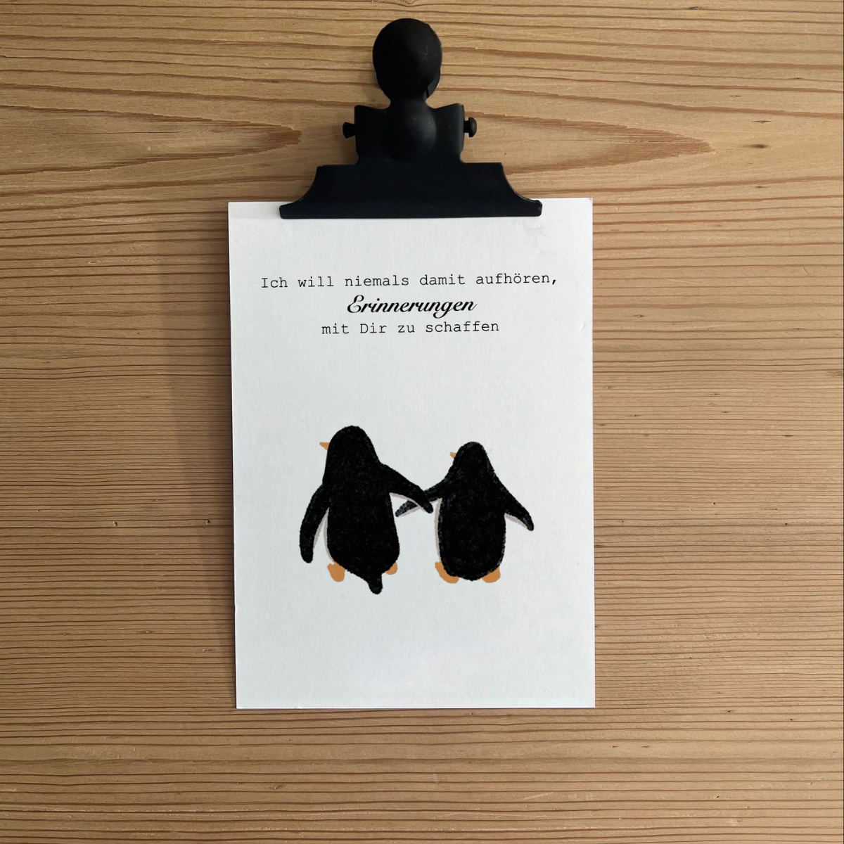 Karte „Pinguine“ – Erinnerungen, die verbinden