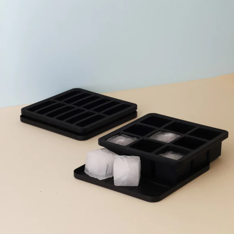 Eiswürfelbox"FREEZE IT" Groß - Schwarz
