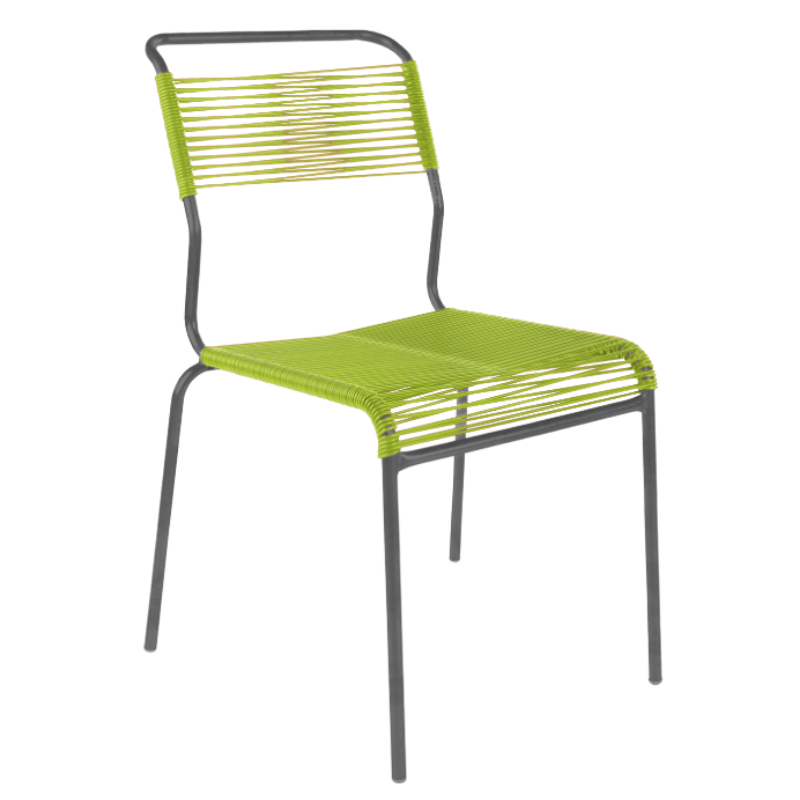 Spaghetti-Stuhl ohne Armlehne "Säntis"
