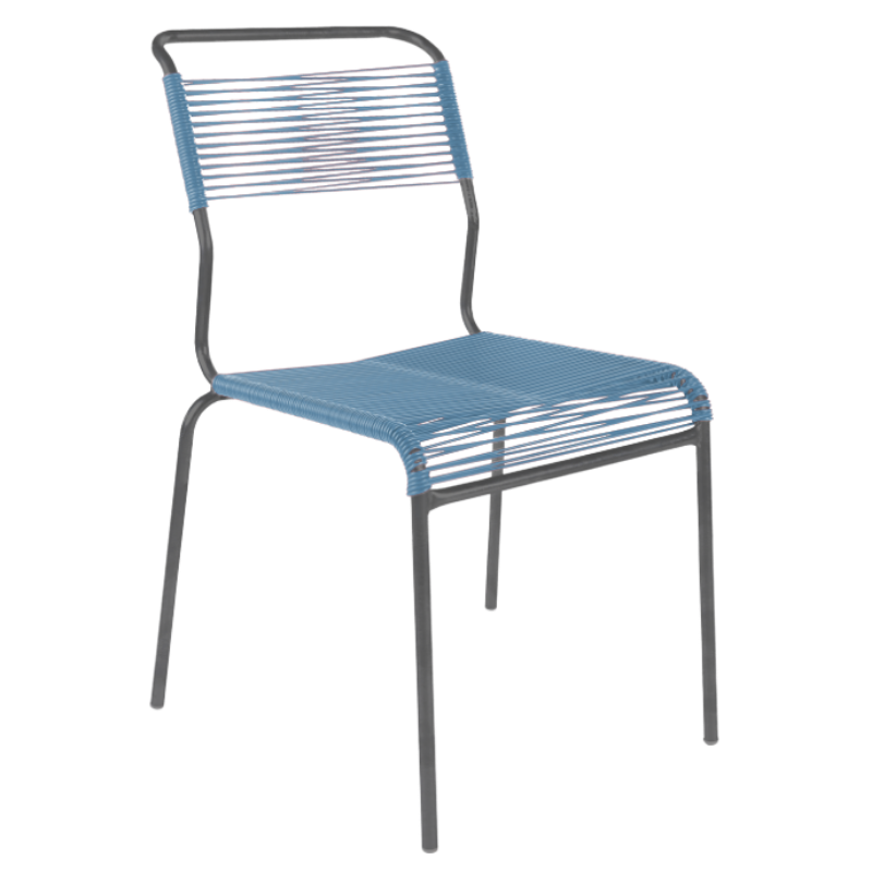Spaghetti-Stuhl ohne Armlehne "Säntis"