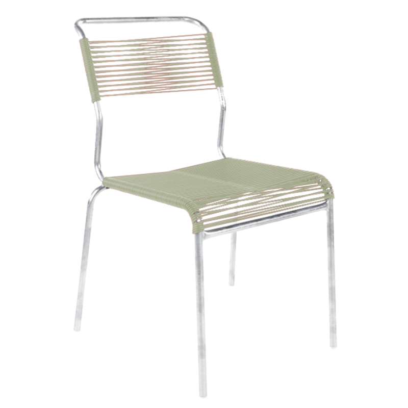 Spaghetti-Stuhl ohne Armlehne "Säntis"