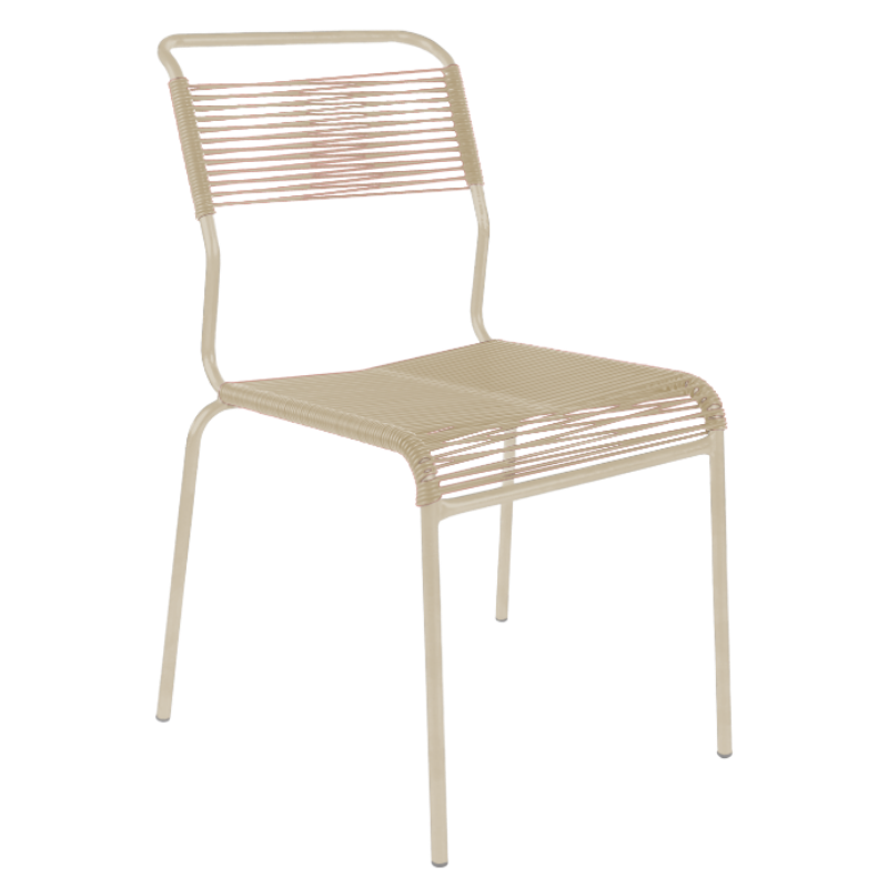 Spaghetti-Stuhl ohne Armlehne "Säntis"