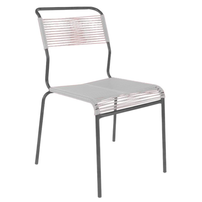 Spaghetti-Stuhl ohne Armlehne "Säntis"
