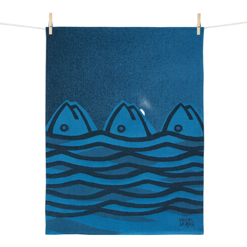 Geschirrtuch aus Baumwolle - Sardines