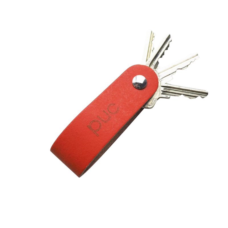 Schlüsselanhänger "Hide & Key" red