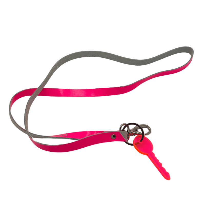Schlüsselanhänger "The Key-long" - Neon Pink
