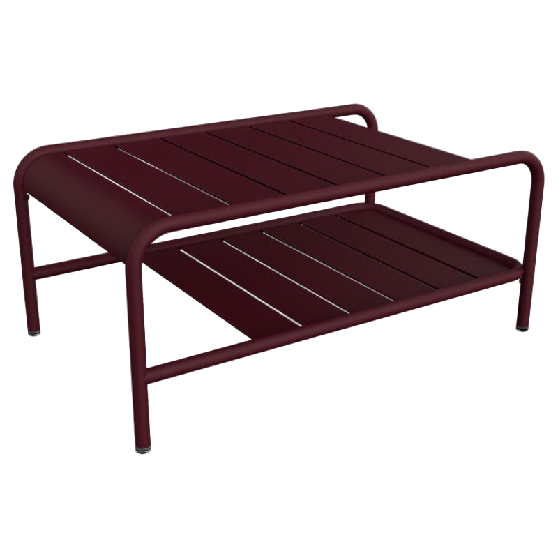 Luxembourg niedriger Tisch 90x55 Schwarzkirsche