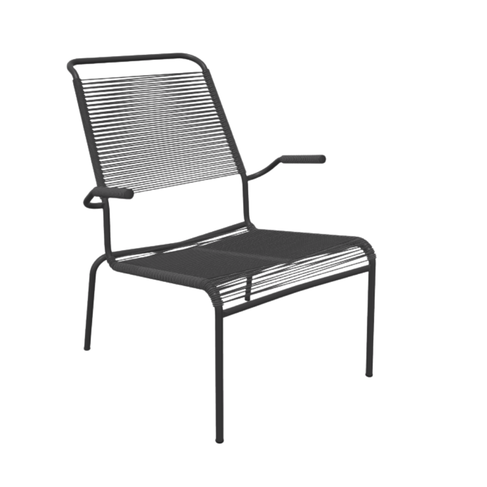 Spaghetti-Lounger mit Armlehne Hochlehner "Säntis"