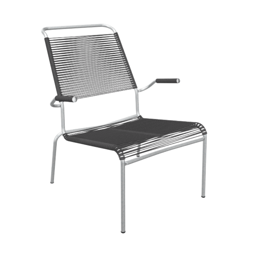 Spaghetti-Lounger mit Armlehne Hochlehner "Säntis"