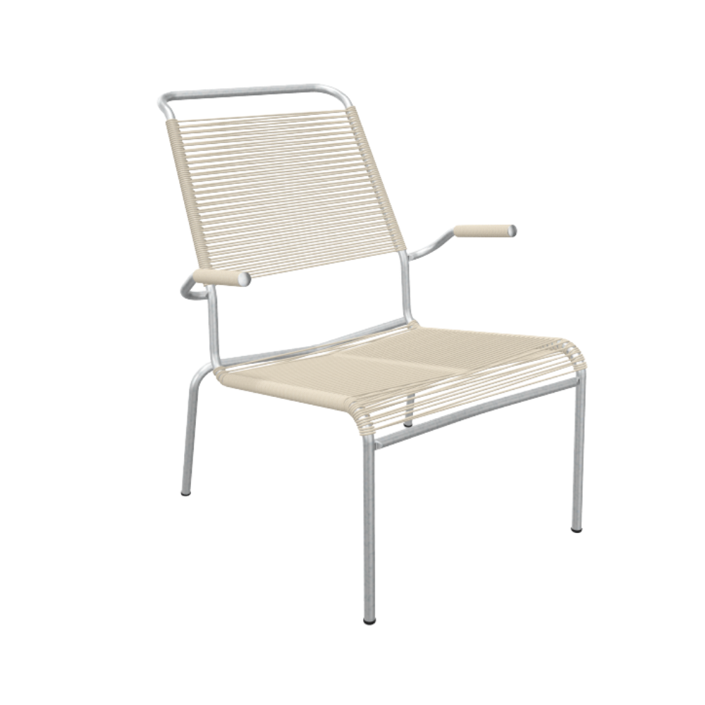 Spaghetti-Lounger mit Armlehne Hochlehner "Säntis"