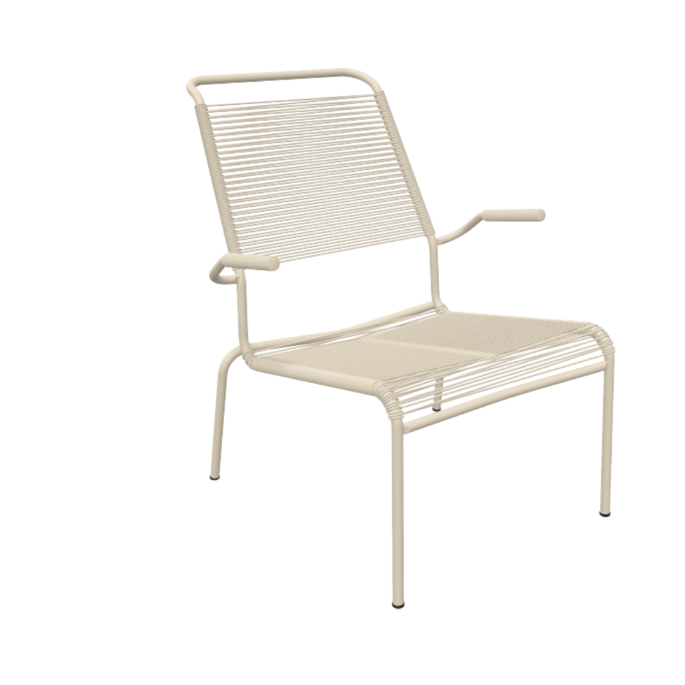 Spaghetti-Lounger mit Armlehne Hochlehner "Säntis"