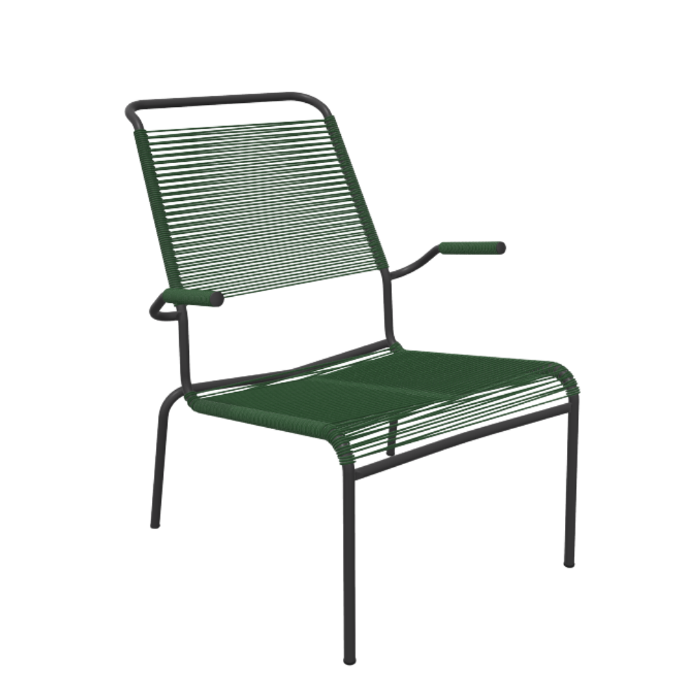 Spaghetti-Lounger mit Armlehne Hochlehner "Säntis"