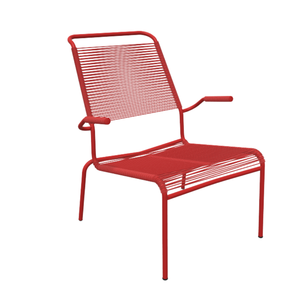 Spaghetti-Lounger mit Armlehne Hochlehner "Säntis"