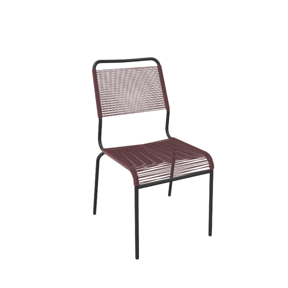 Spaghetti Stuhl "Rigi" ohne Armlehne - Comfort