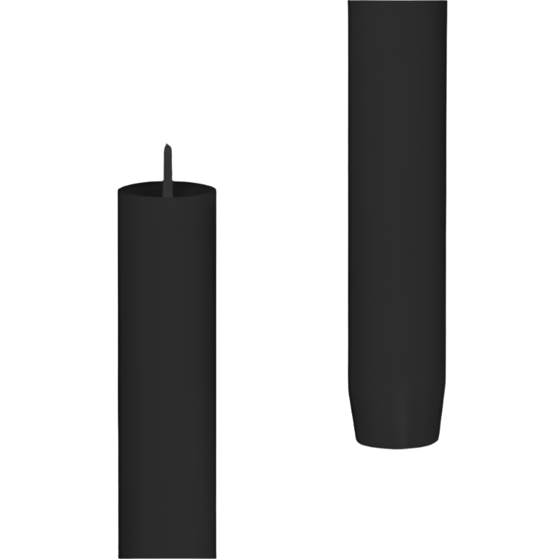 Stabkerze "Schwarz" - ⌀3cm