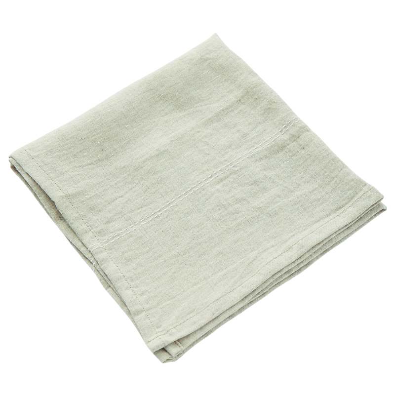 Stoffserviette Leinen "Rhytmo" 45x45cm - Natural