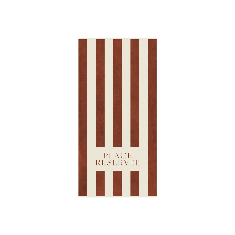 Strandhandtuch "PLACE RESERVEE" - 65×120 cm