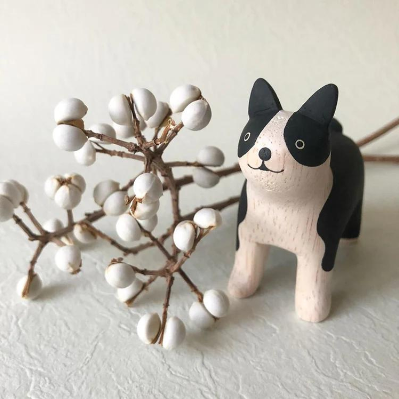 T-Lab Holzfiguren - Boston Terrier