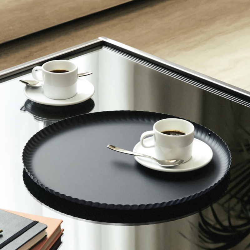 Tablett "Pleats" Ø31cm - Black