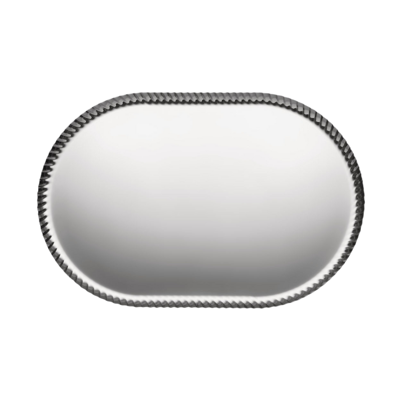 Tablett "Pleats" - Edelstahl