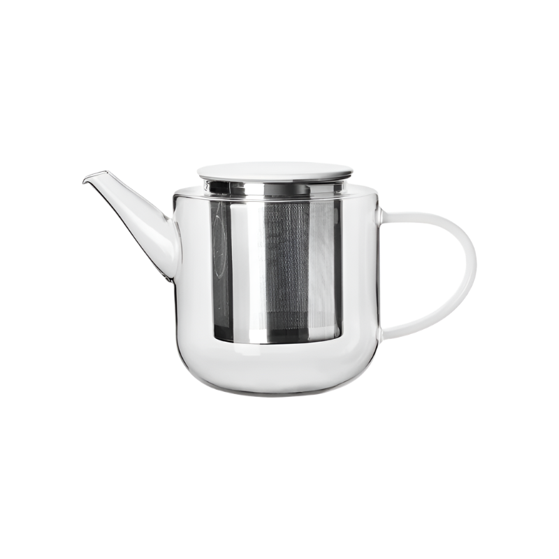 Teekanne aus Glas - White
