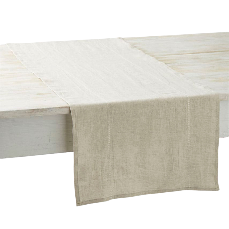 Tischläufer "Rhythmo" - Lin Blanc