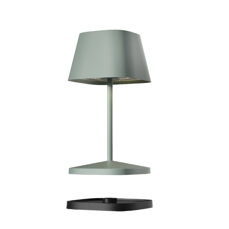LED Tischlampe "Neapel RC" - Olivgrün